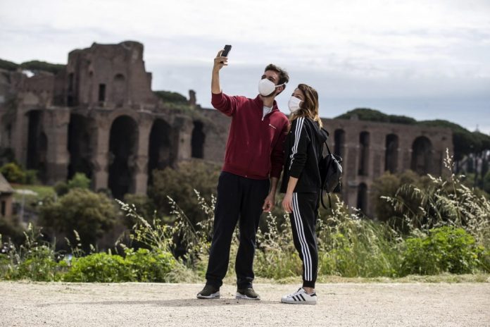 Covid-19 Coronavirus phase two of the emergency blockade in Rome