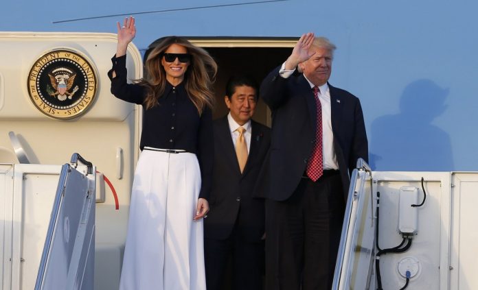 Trump arrives in West Palm Beach