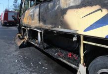 Λάρισα: Λεωφορείο άρπαξε φωτιά εν κινήσει!