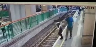 Σοκαριστικό βίντεο: Την πέταξε στις ράγες του τραίνου! Χονγκ Κονγκ