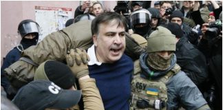 Συνελήφθη – Ο πρώην πρόεδρος της Γεωργίας Σαακασβίλι απειλούσε να πέσει από ταράτσα (video) Σαακασβίλι