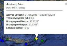 Σεισμός 3,4 Ρίχτερ “κούνησε” την Κάρπαθο Κάρπαθος