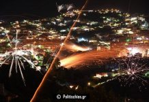 Χίος: Μοναδική ατμόσφαιρα δημιούργησε και φέτος ο ρουκετοπόλεμος στο Βροντάδο (Βίντεο)