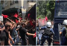 Επεισόδια στην πορεία – Πετροπόλεμος και χημικά, συγκρούσεις με τα ΜΑΤ (pics & video) Πορεία