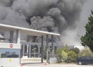 Πυρκαγιά σε εργοστάσιο ανακύκλωσης μπαταριών στην Κομοτηνή