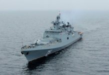 Στον Πόρο η ολοκαίνουργια ρωσική φρεγάτα Admiral Essen