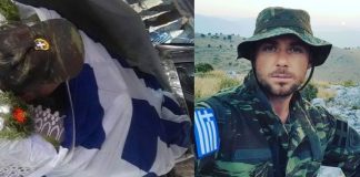 Ντυμένος καταδρομέας και τυλιγμένος με την γαλανόλευκη θα ταφεί ο Κων/νος Κατσίφας (Βίντεο)