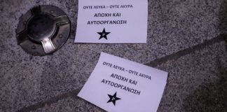 «Ντου» του Ρουβίκωνα σε εκδήλωση του ΣΥΡΙΖΑ στο Αιγάλεω