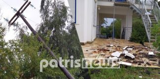Ανεμοστρόβιλος στην Αμαλιάδα: Κινδύνευσαν άνθρωποι