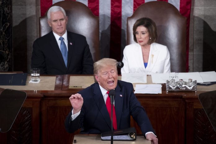 US President Donald J. Trump State of the Union address in DC