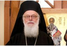 Στον “Ευαγγελισμό” με κορωνοϊό ο Αρχιεπίσκοπος Αλβανίας Αναστάσιος