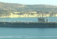 Στα Χανιά το αμερικανικό αεροπλανοφόρο “Αϊζενχάουερ”