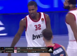 Μπασκόνια-Ολυμπιακός 91-66: Δείτε τα καλύτερα στιγμιότυπα της αναμέτρησης