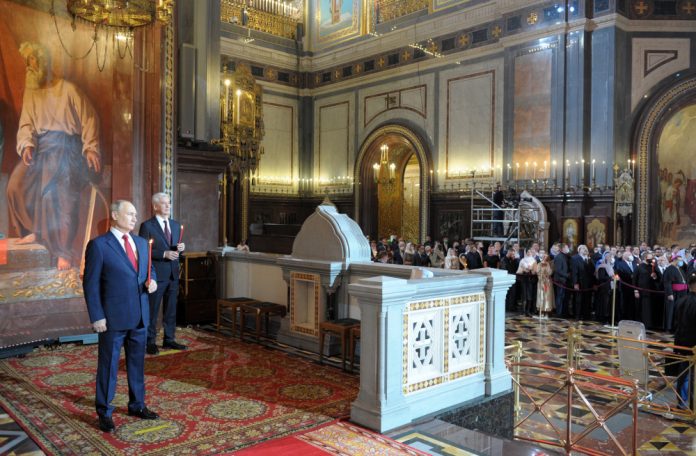 Easter celebration in Moscow