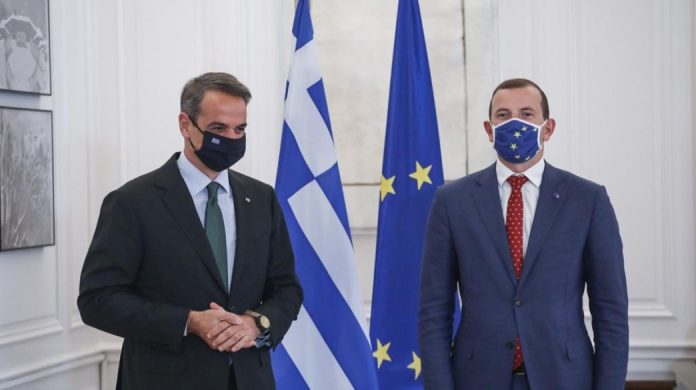 businessdaily-Mitsotakis-Virginijus Sinkevičius