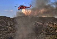 Πυρκαγιά στον Πάρνωνα: Περιορίστηκε σε χαράδρα, δεν υπάρχει ενεργό μέτωπο