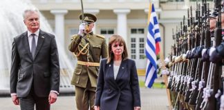 Αικ.Σακελλαροπούλου από Λιθουανία: Η Ελλάδα δεν θα παύσει να υπερασπίζεται την κυριαρχία και τα δικαιώματά της