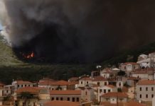 Αναζωπύρωση της πυρκαγιάς στη Λέσβο: Εκκενώνεται η Βρίσα