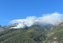 Πυρκαγιά σε δύσβατο σημείο στη Σαμοθράκη