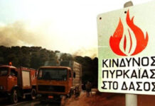 Meteo: Πολύ υψηλός κίνδυνος πυρκαγιάς το τριήμερο 9 – 11 Αυγούστου