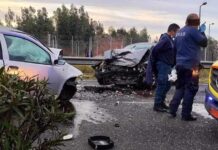 Θανατηφόρο τροχαίο με δυο νεκρούς το πρωί στα Σπάτα