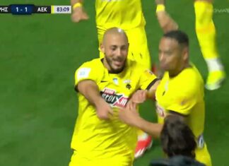 Άρης – ΑΕΚ 1-2: Δείτε τα καλύτερα στιγμιότυπα της αναμέτρησης