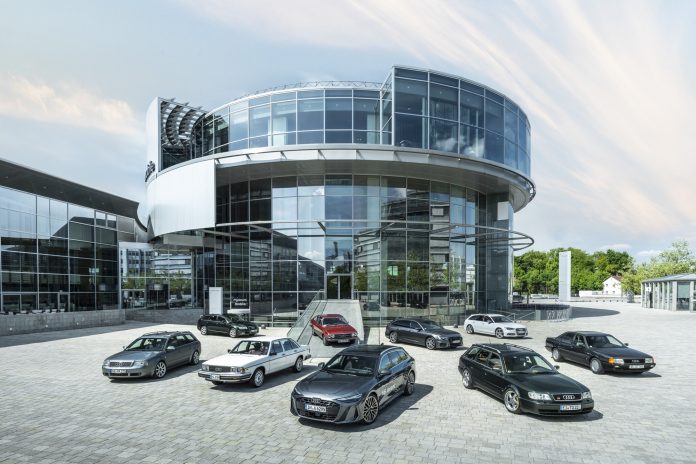 Nine generations of success: the new Audi A6 meets its elders