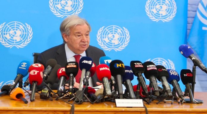 Αντ. Γκουτέρες: Η επίλυση του κυπριακού προβλήματος είναι απολύτως κρίσιμη