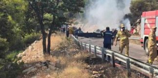 Συνελήφθη ο αδελφός αντιδημάρχου στην Ψάθα: Έπεσε με το ΙΧ του στα συντρίμμια του μοιραίου ελικοπτέρου