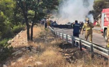 Συνελήφθη ο αδελφός αντιδημάρχου στην Ψάθα: Έπεσε με το ΙΧ του στα συντρίμμια του μοιραίου ελικοπτέρου
